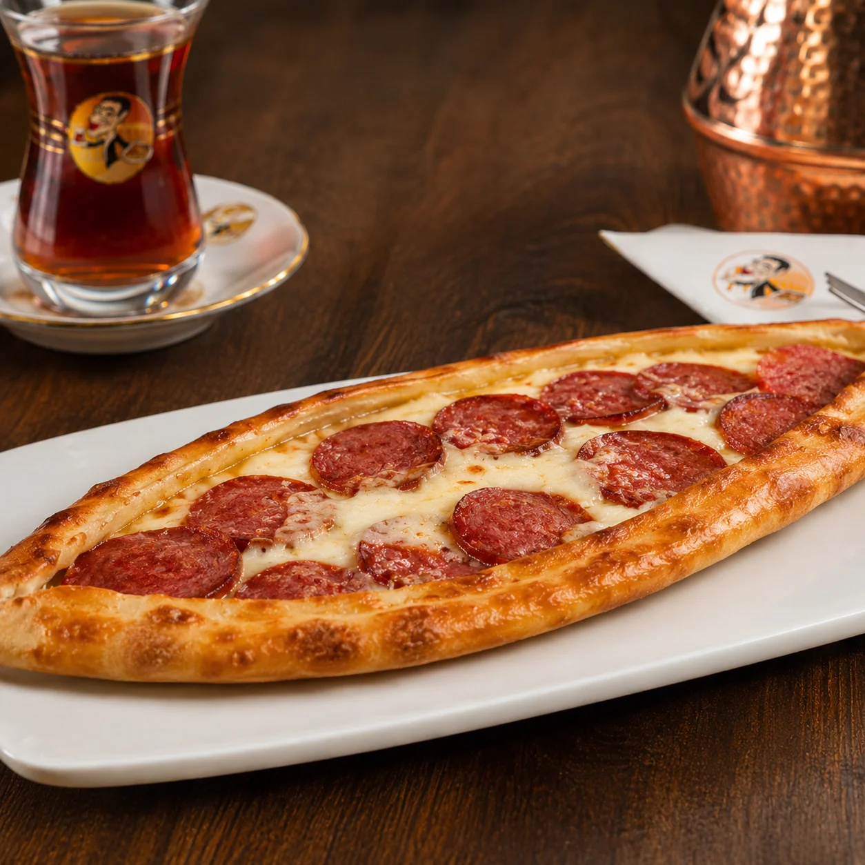 Sucuk Kaşarlı Pide