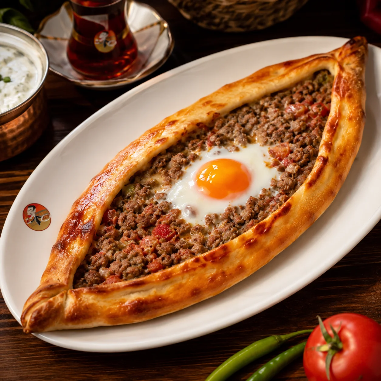 Kıymalı Yumurtalı Pide