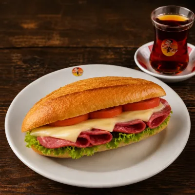 Salam Kaşarlı Sandviç